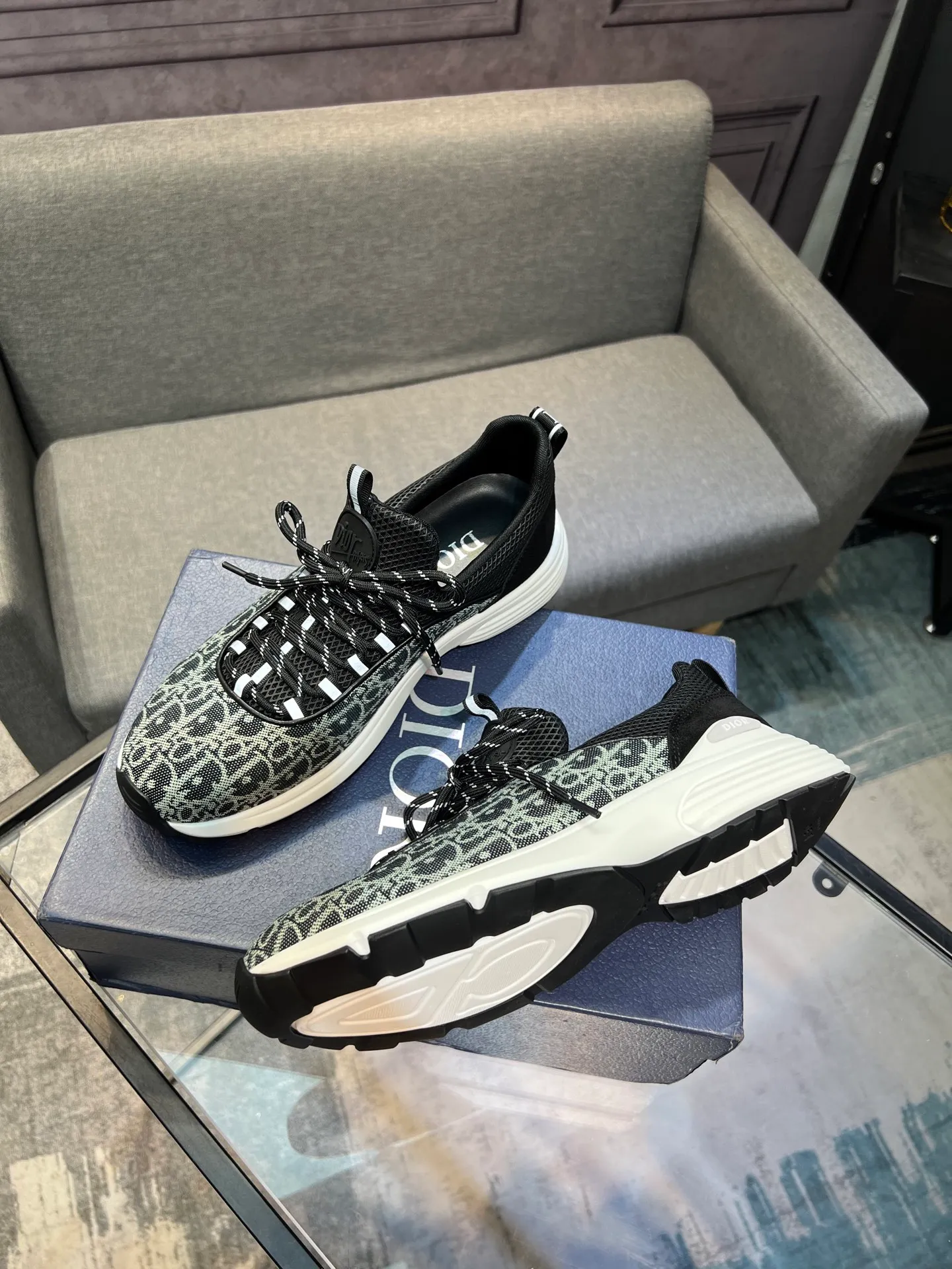 Men's shoes 💰400 [Dior] popular men's shoes, imported mesh splicing material, really inside. Original sole provided by the original factory, 38-45 (45 customized, non-refundable)